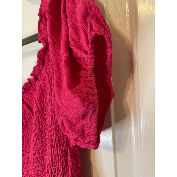 Davi and Dani womens large pink dress off shoulder new with tags - Picture 3 of 11